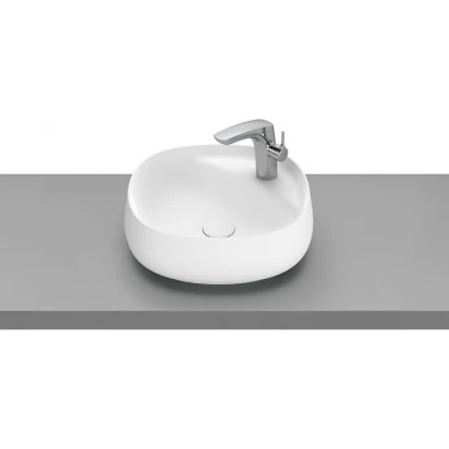 Umywalka nablatowa 46x46 Roca BEYOND A3270B9620 biały mat