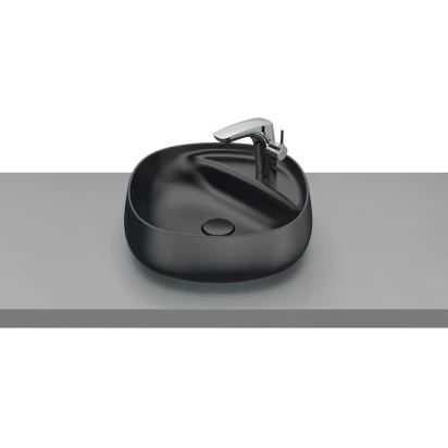Umywalka nablatowa 46x46 Roca BEYOND A3270B9640 onix