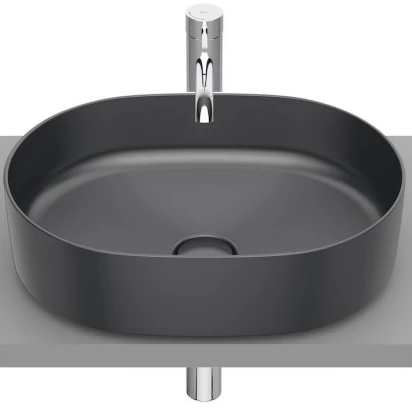 Umywalka nablatowa 50x37 Roca INSPIRA ROUND A327520640 onyks