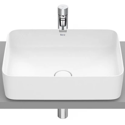 Umywalka nablatowa 50x37 Roca INSPIRA SQUARE A327530620 biały mat