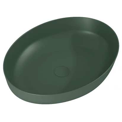 Umywalka nablatowa 52x40 Elita RIKA 146049 / RE040520087010 forest green matt