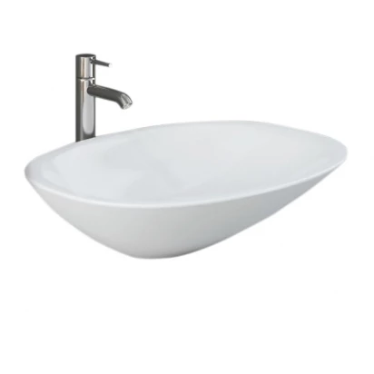 Umywalka nablatowa 54x38 RAK Ceramics MORNING MORCT5400AWHA biały lśniący