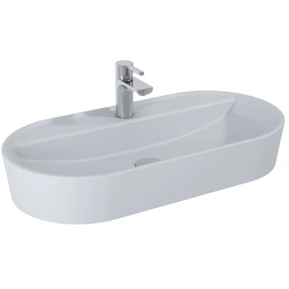 Umywalka nablatowa 80x40 Elita BABETTE 145106 / RE040820017040 stone mat