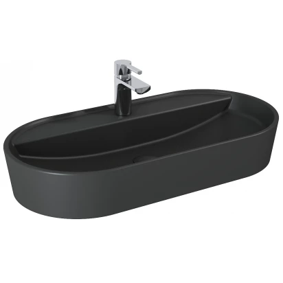 Umywalka nablatowa 80x40 Elita BABETTE RE040820016010 antracyt mat