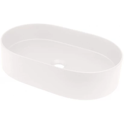 Umywalka nablatowa owalna 55x35 granitowa Deante SILIA CQS AU6S alabaster