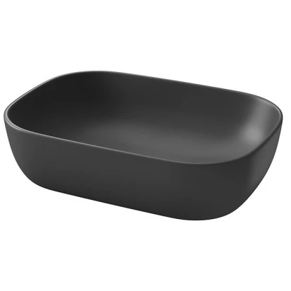Umywalka nablatowa prostokątna 50,5x36 Cersanit MODUO K116-108 antracytowa mat
