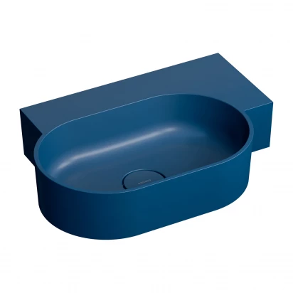 Umywalka nablatowa/wisząca 55x38 prawa Omnires OVO M+ OVO555UWPMB midnight blue mat