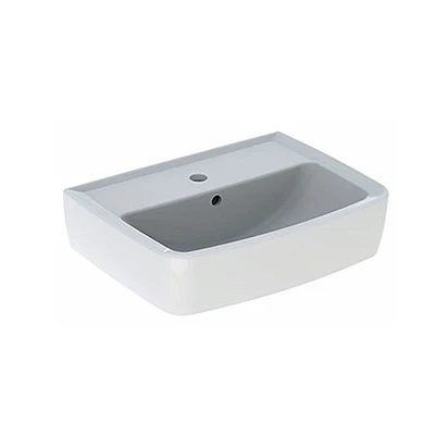 Umywalka prostokatna kompaktowa 45 cm z otworem na baterie i przelewem Koło REKORD K91945000