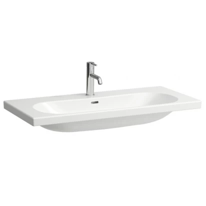 Umywalka ścienna 100x46 z otworem na baterię oraz przelewem Laufen LUA H8100890001041