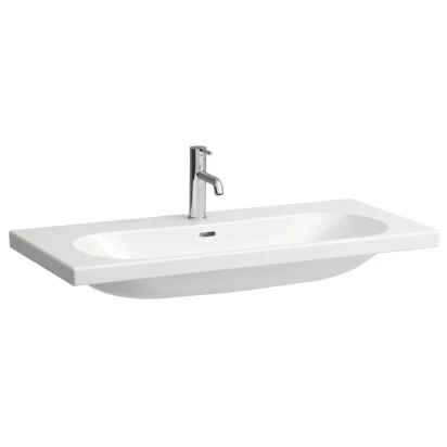 Umywalka ścienna 100x46 z otworem na baterię oraz przelewem Laufen LUA H8160890001041 szlifowany spód