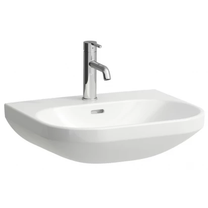 Umywalka ścienna 55x46 z otworem na baterię oraz przelewem Laufen LUA H8110810001041