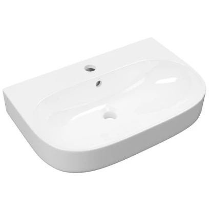 Umywalka ścienna 60x41 owalna z o. Excellent OCEANA CEEX.6719.600.WH biała połysk