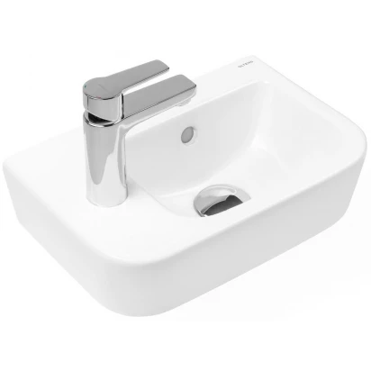 Umywalka wisząca 37x24,5 lewa Oltens VERNAL 41504000 z powłoką