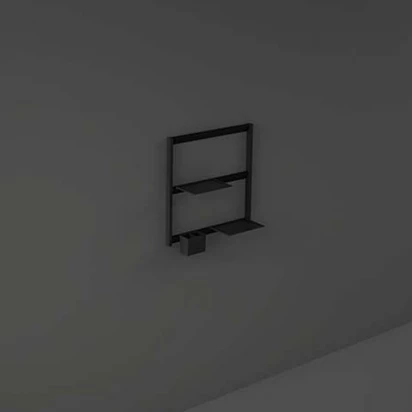 Uniwersalny system półkowy mini drabinka 60x60 RAK Ceramics UNO USSAS0002504 czarny mat