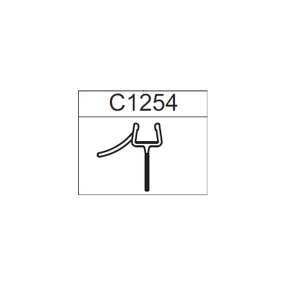 Uszczelka pozioma, prawa do kabiny kwadratowej Sanplast AVANTGARDE III 660-C1254