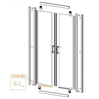 Uszczelki okapowe kpl Sanplast TX5 660-C2128