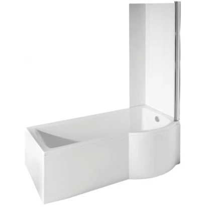 Wanna asymetryczna 150x70 z parawanem Besco INSPIRO #WAI-150-NLE lewa