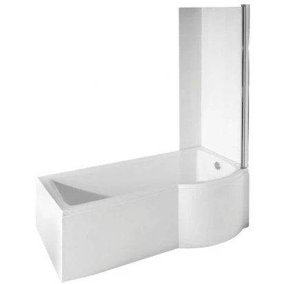 Wanna asymetyryczna 160x70 z parawanem Besco INSPIRO #WAI-160-NPR prawa