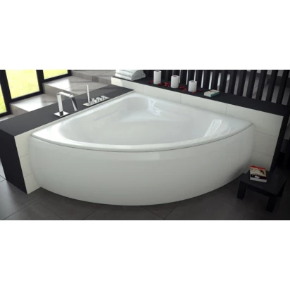 Wanna symetryczna 120 cm z panelem Besco MIA #WAM-120-NS, OAM-120-NS