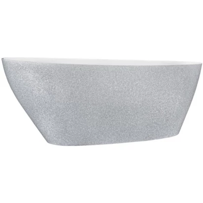 Wanna wolnostojąca 142x62 Besco GOYA GLAM #WMD-140-GS srebna