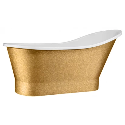 Wanna wolnostojąca 150x66 Besco GLORIA GLAM #WMD-150-GLZ złota