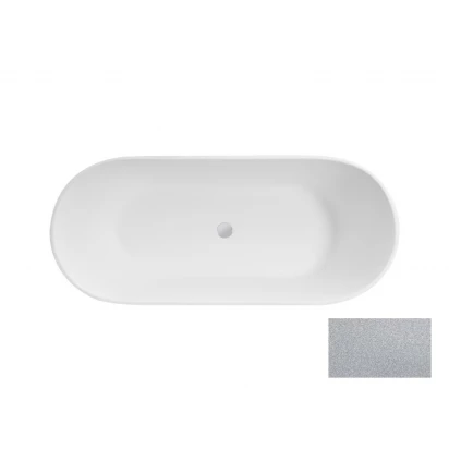 Wanna wolnostojąca 160x68 Besco MOYA GLAM #WMD-160-MS srebrna