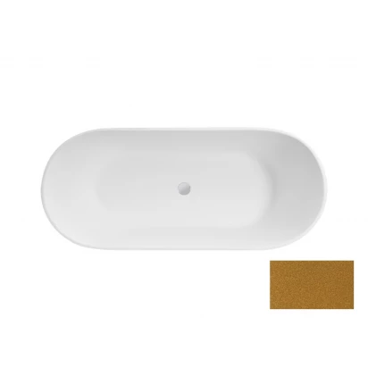 Wanna wolnostojąca 160x68 Besco MOYA GLAM #WMD-160-MZ złota