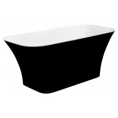 Wanna wolnostojąca 160x70 Besco ASSOS B&W #WMD-160-ABW biało/czarna