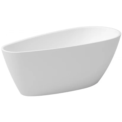 Wanna wolnostojąca 160x73 + syfon z przelewem biały Besco GOYA A-LINE #WAS-160-GBI