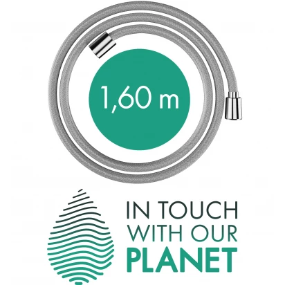 Wąż prysznicowy 160 cm tekstylny Hansgrohe DESIGNFLEX 28260000 chrom