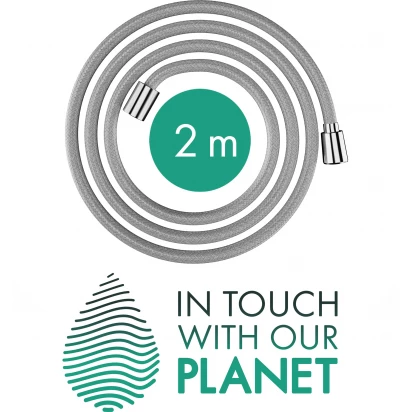 Wąż prysznicowy 200 cm tekstylny Hansgrohe DESIGNFLEX 28230000 chrom