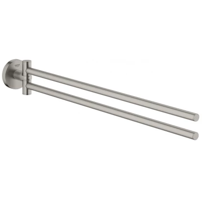 Wieszak na ręcznik podwójny Grohe ESSENTIALS NEW 40371DC1 stal nierdzewna