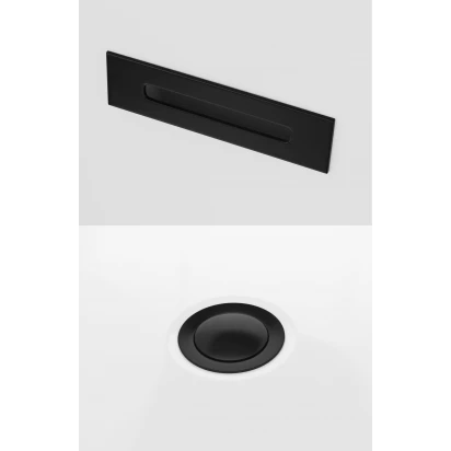 Wybór wykończeń do wanny w kolorze czarnym Corsan ZWKKBL