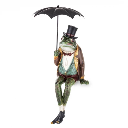 Żaba z parasolem figurka 44cm Pierrot 163231