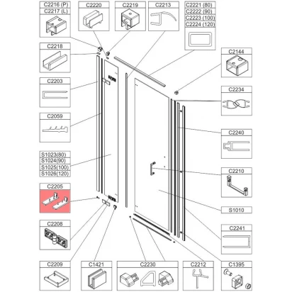 Zaślepka kpl Sanplast FREEII 660-C2205