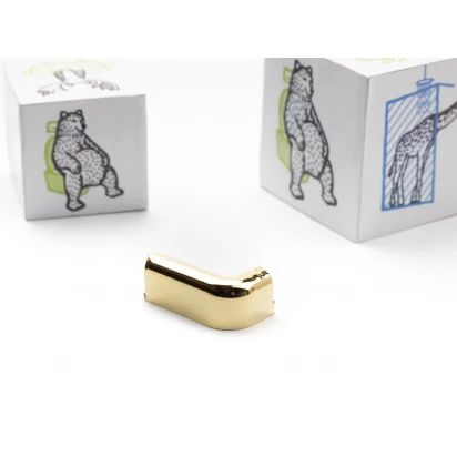 Zaślepka progowa prosta PRAWA New Trendy ZAS-0030-GOLD-SH złota