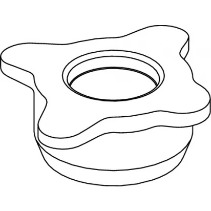 Zaślepka zamykająca do spłuczki TECE UNI 9.820.495