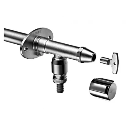 Zawór ogrodowy 1/2 mrozoodporny na ścianę z pokrętłem i z kluczykiem Schell COMFORT 39950399