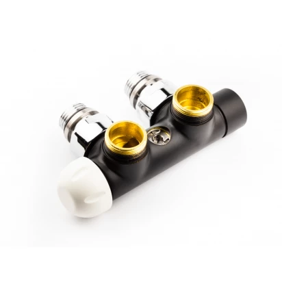 Zawór zespolony termostatyczny Terma TGZTCM001 lewy czarny mat