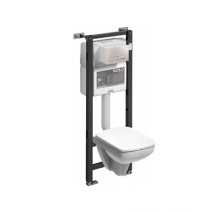 Zestaw Nova Pro: miska wisząca M33104 + stelaż Technic Gt do WC 99440 z systemem Smart Fresh Koło NOVA PRO 99358-000