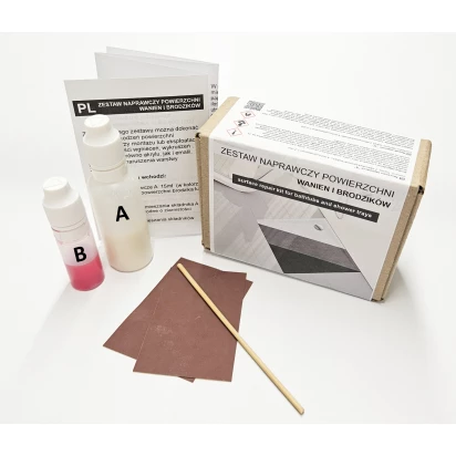 Zestaw do naprawy uszkodzeń wanien lub brodzików Schedpol QUICK REPAIR KIT GREY STONE 9.320/S/ST