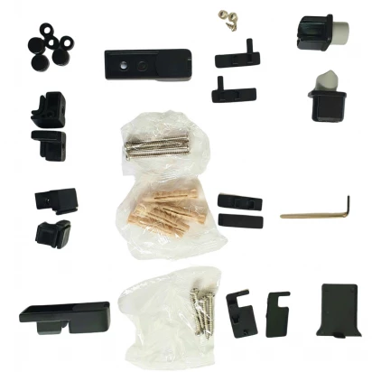 Zestaw el. plastikowych i śrub do parawanu przesuwnego Cersanit LARGA S900-2790 czarny