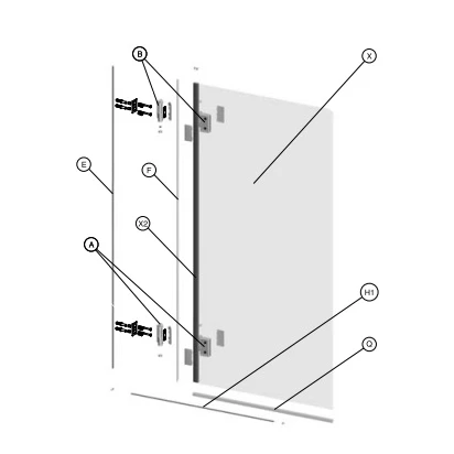 Zestaw montażowy ścienny Koło NIVEN A170332