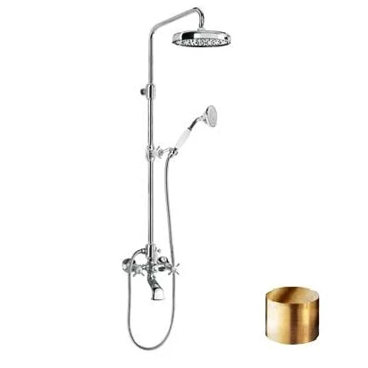 Zestaw natryskowy Tres RETRO-TRES 5.24.290.70.1 stary mosiądz