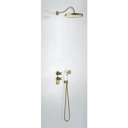 Zestaw prysznicowy podtynkowy temostatyczny Tres Mono-clasic 242.352.02.LV stary mosiądz