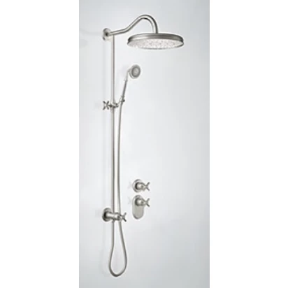 Zestaw prysznicowy podtynkowy temostatyczny Tres Mono-clasic 242.352.03.AC stalowy