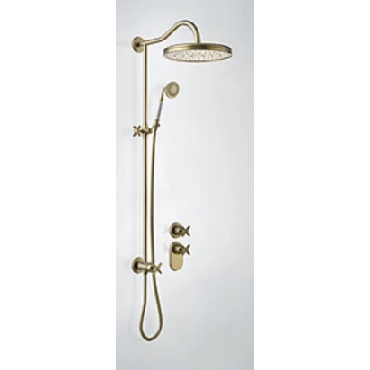 Zestaw prysznicowy podtynkowy temostatyczny Tres Mono-clasic 242.352.03.LV stary mosiądz