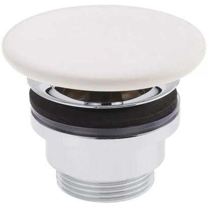 Zestaw odpływowy umywalkowy otwarty z osłoną ceramiczną Laufen LIVING SQUARE H8981880000001 biały