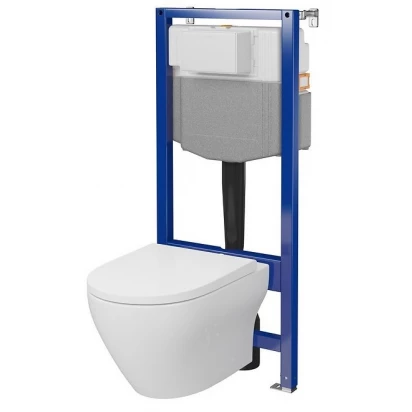 Zestaw podtynkowy WC Cersanit AQUA 5/LARGA PRO OVAL VORTEX S701-892