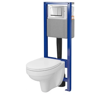 Zestaw podtynkowy WC Cersanit CERSANIA/SYSTEM MECH 4 S701-824 przycisk chrom połysk